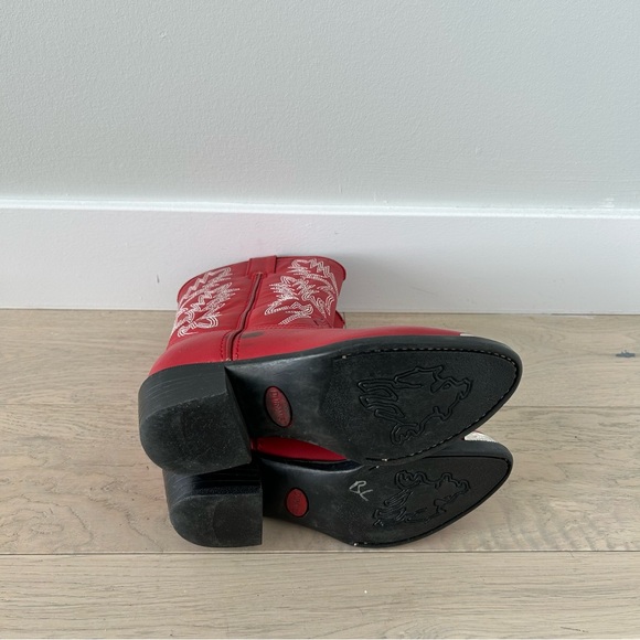 Durango Kid’s red cowboy boots size 12.5 - Picture 4 of 8